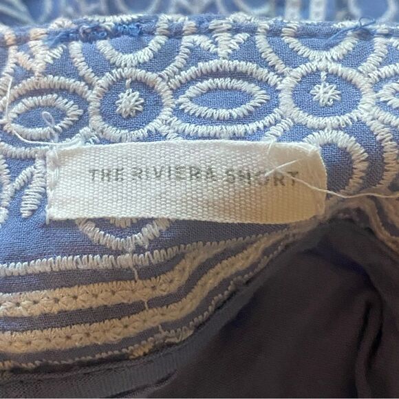 Ann Taylor Loft Blue Embroidered Riviera Shorts Size 2 - Picture 5 of 12